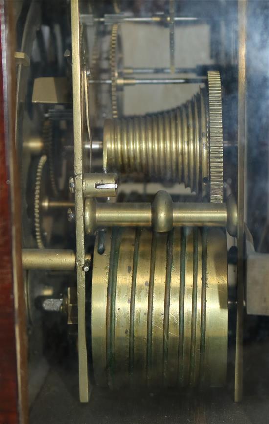 William Dorrell of London. A George III mahogany bracket clock, 18in.